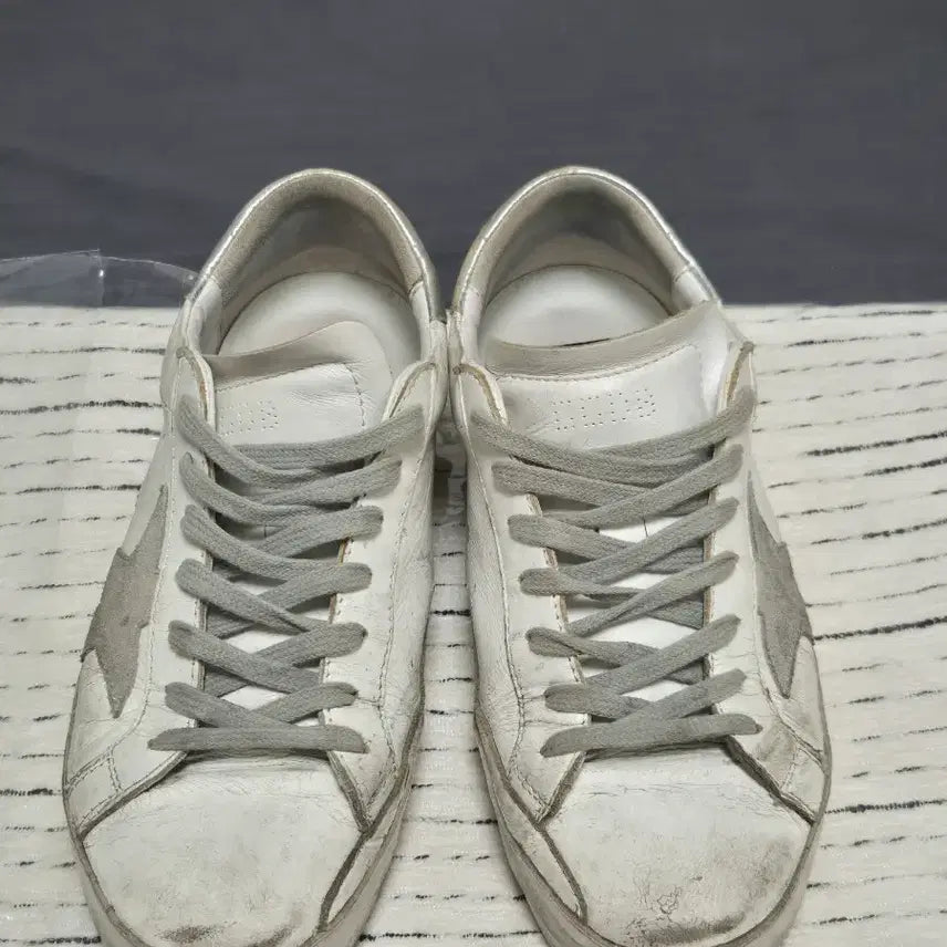 [BUNJANG] Golden Goose Silver Tab Sneakers / 골든구스 화이트 실버탭