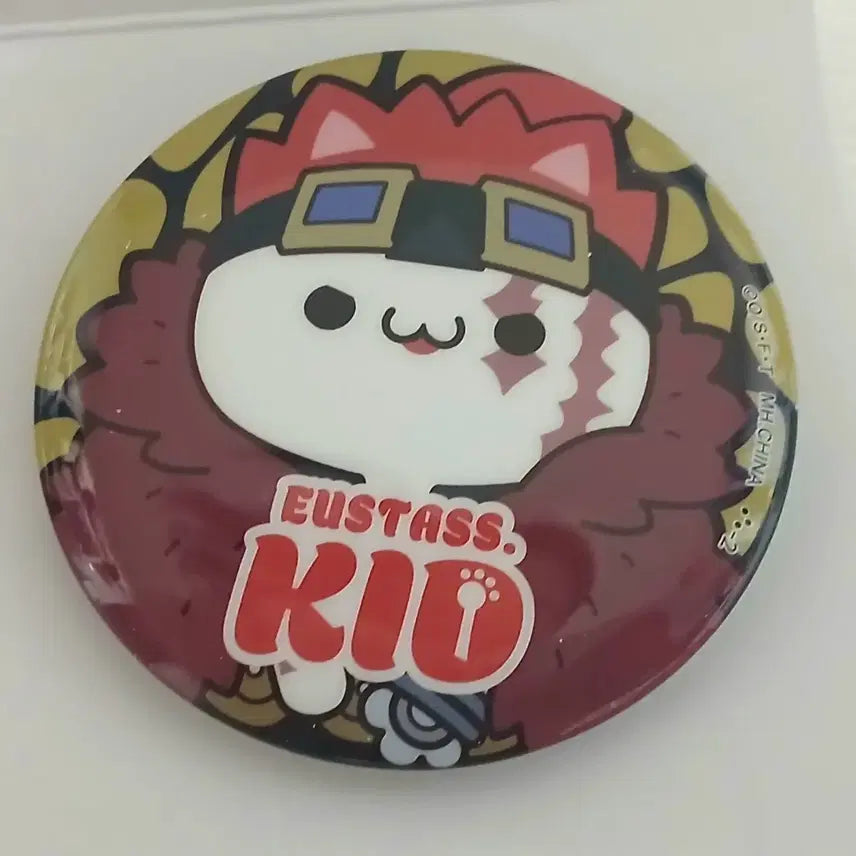 [BUNJANG] One Piece MegaCat NyanPiece Kid Can Badge / 원피스 키드 메가캣 냥피스 캔뱃지