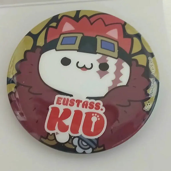 [BUNJANG] One Piece MegaCat NyanPiece Kid Can Badge / 원피스 키드 메가캣 냥피스 캔뱃지