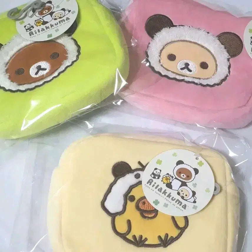 [BUNJANG] Rilakkuma Panda Series Pouch / Tissue Case / 판다리락쿠마 복슬파우치 휴대용 티슈케이스 리락쿠마 코리락쿠마 키이로이토리
