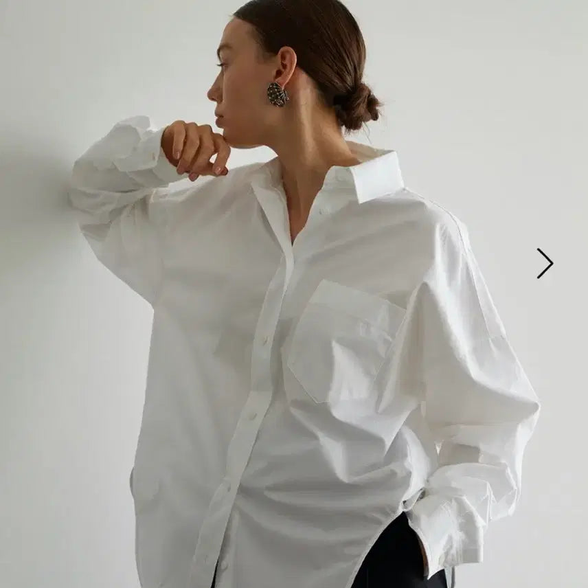 [BUNJANG] Orr Orr Box Shirt White Loose Fit Cotton Office Look / 오르orr 보이 박스 셔츠 화이트 루즈핏 오버핏 코튼오피스룩출근룩하객룩