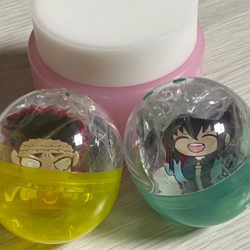 [BUNJANG] Demon Slayer Hair Clip Gacha Bundle - Gyomei & Muichiro / 일괄) 귀멸의 칼날 헤어클립 가챠 교메이&무이치로