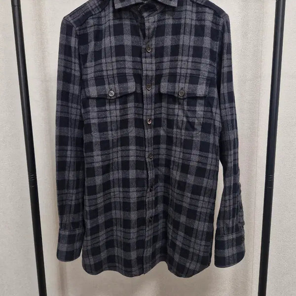 [BUNJANG] Tom Ford FW21 Western Plaid Button Shirt / [38] 톰포드 FW21 웨스턴 플레이드 버튼 셔츠