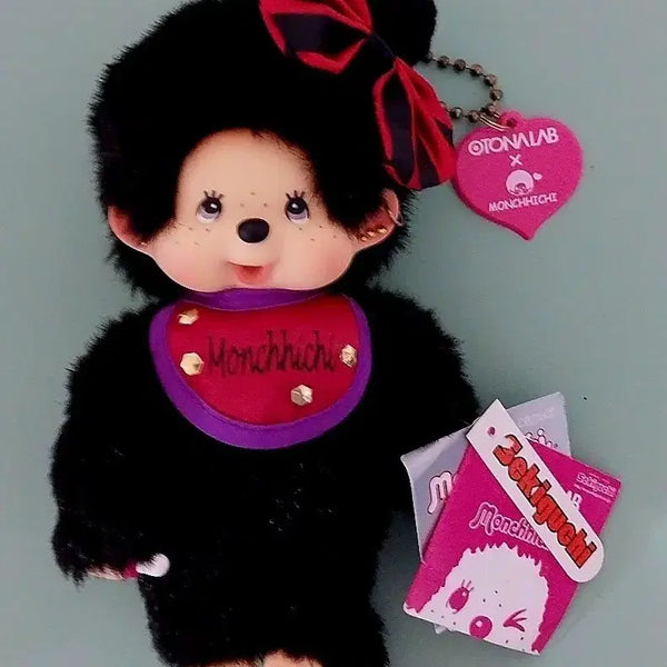 [BUNJANG] Otano Lab Collaboration Monchhichi Doll (Black) / 고전 오토나랩 콜라보 몬치치 블랙