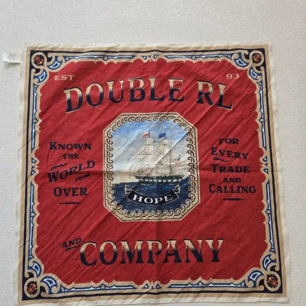 [BUNJANG] RRL Sailor Print Cotton Bandana / rrl 세일러 프린트 코튼 반다나