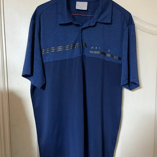 [BUNJANG] Millet Navy Short Sleeve Polo Shirt 100 / 밀레 네이비 반팔 카라티 100