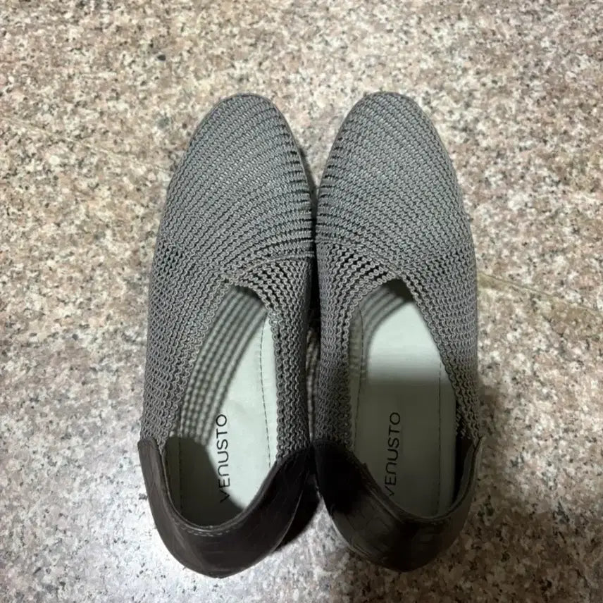 [BUNJANG] VENUSTO Women's Mesh Slip-on Shoes Grey / VENUSTO 여성 메쉬 슬립온 그레이