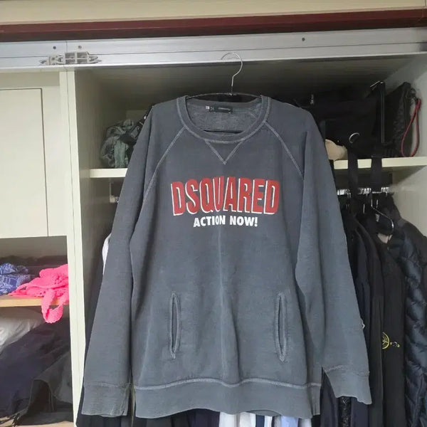 [BUNJANG] Dsquared2 Grey Sweatshirt XL / 디스퀘어드 그레이 맨투맨 정품 xl사이즈 팔아요~