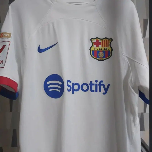 [BUNJANG] Nike Barcelona 23/24 Authentic Home Jersey White / 나이키 바르셀로나 23/24 홈 유니폼 화이트