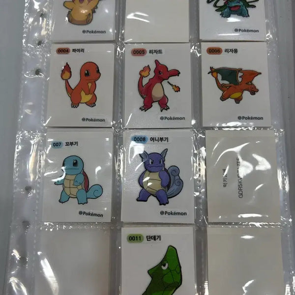 [BUNJANG] Pokemon "Tteok-bok-gi-ddal" Stickers Bundle Set (Approx. 130 pcs) / 포켓몬 띠부씰 약 130장 일괄
