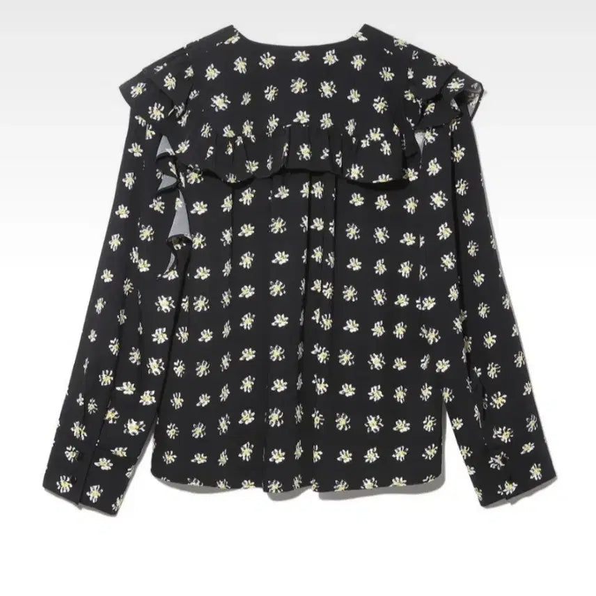 [BUNJANG] Lucky Chouette Daisy Frill Sailor Blouse / 럭키슈에뜨 데이지 프릴 세일러 블라우스 (36)