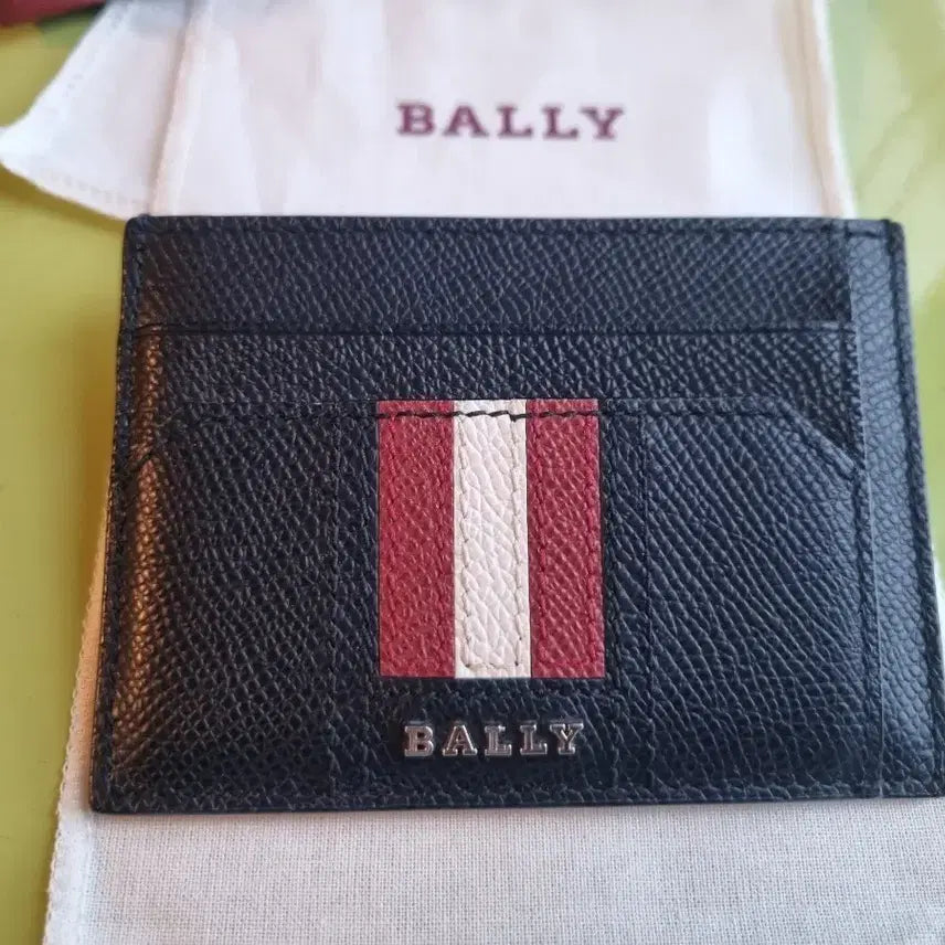 [BUNJANG] Bally Card Wallet Black / 발리 카드지갑 블랙 + 더스트백