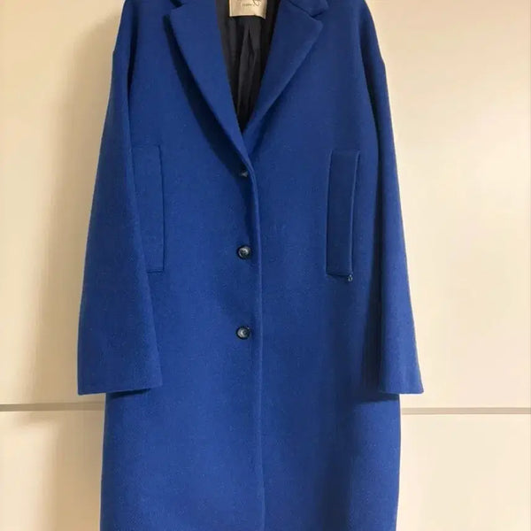 [BUNJANG] Otto d'Ame Blue Wool Long Coat / otto d'Ame 블루 모직 코트
