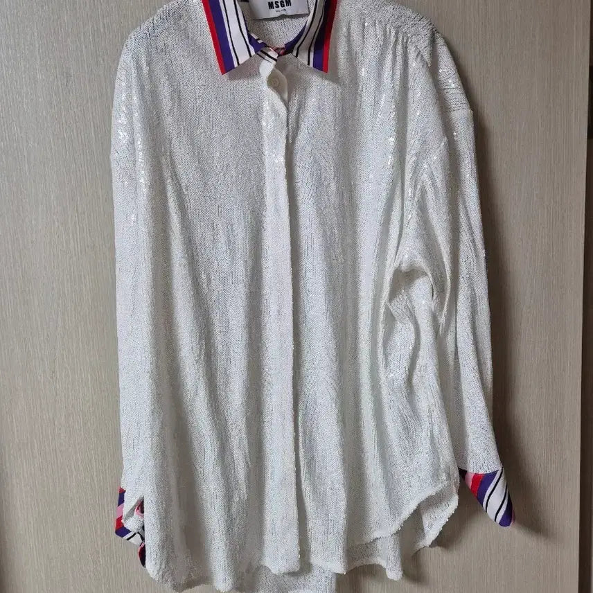 [BUNJANG] MSGM Sequin Blouse 38 / (정품) MSGM 스팽글 블라우스 38