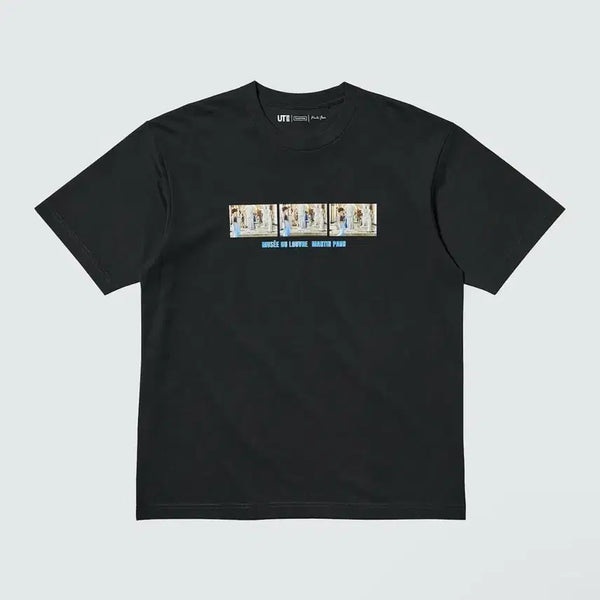 [BUNJANG] Uniqlo Louvre Museum UT Collaboration T-Shirt Black Relaxed Fit 4XL / [4XL] 유니클로 루브르 미술관 UT 콜라보 티셔츠 블랙 릴렉스핏