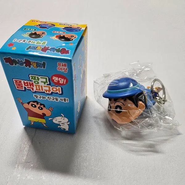 [BUNJANG] Crayon Shin-chan Authentic Pull-back Car Figure Keychain (Kindergarten Shin-chan) / (새상품) 짱구는못말려 정품 풀백카 피규어 키링 유치원짱구