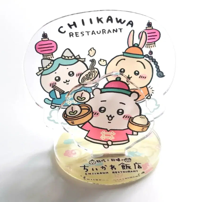 [BUNJANG] Chiikawa Hachiware Usagi Chinese Restaurant Acrylic Stand / [나가노] 치이카와 하치와레 우사기 중화반점 아크릴 스탠드 굿즈