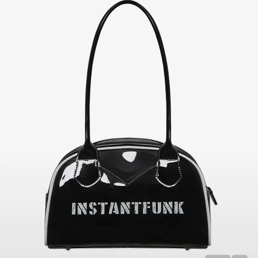 [BUNJANG] Instant Funk Enamel Shoulder Bag Black / 인스턴트펑크 숄더백 블랙
