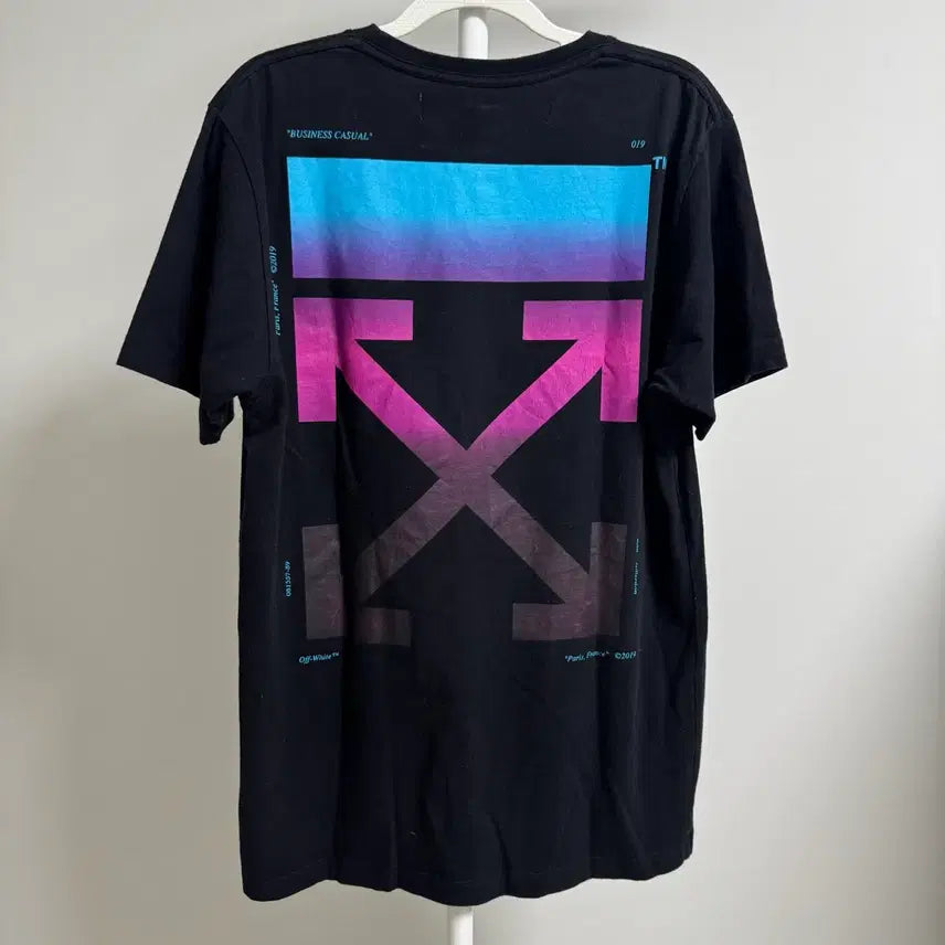 [BUNJANG] Off-White Short Sleeve T-Shirt (Black) / 오프화이트 반팔(블랙)