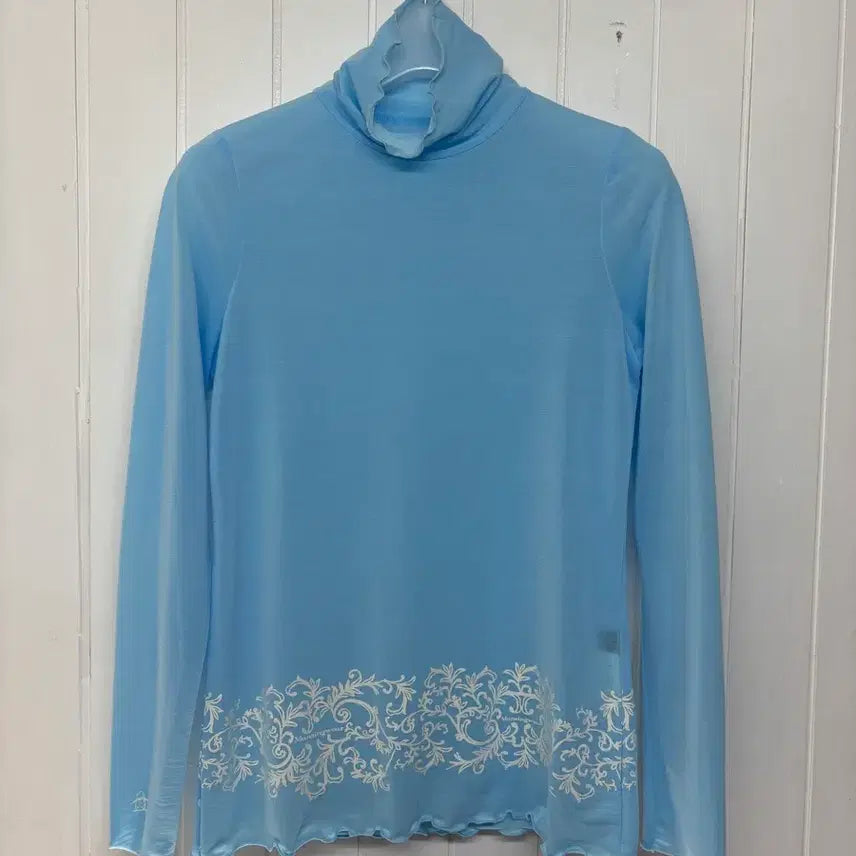 [BUNJANG] Munsingwear See-through Mock Neck Long Sleeve Women's Size 44 / 먼싱웨어 시어 시스루 모크넥 긴팔 여성44 마