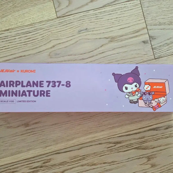 [BUNJANG] Jeju Air x Sanrio Kuromi Boeing 737-8 1:100 Scale Model Figure / (이번주만)제주항공산리오 쿠로미 보잉 737-8 1:100 스케일 피규어