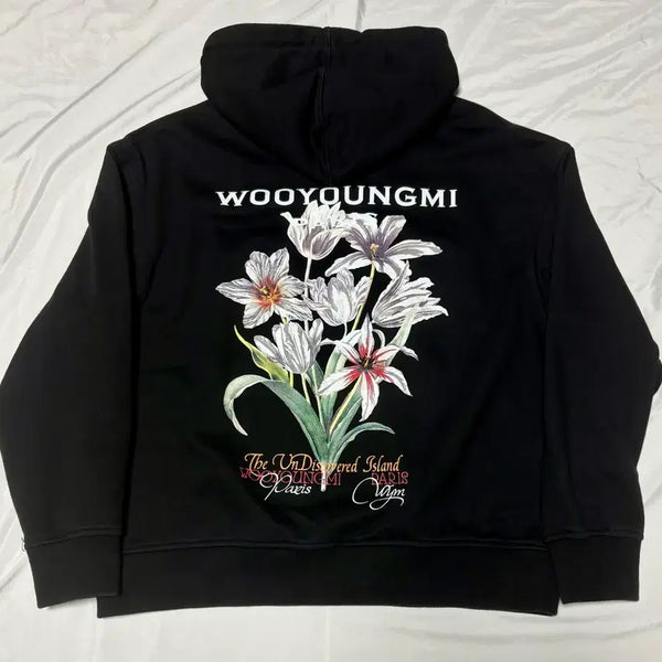 [BUNJANG] Wooyoungmi Flower Hoodie / (새상품급) 우영미 플라워 후드티