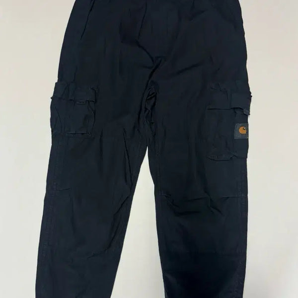 [BUNJANG] Carhartt Two Pocket Work Basting Cargo Pants L Navy / 정품! 칼하트 투 포켓 워크 밴딩 카고팬츠 L 네이비