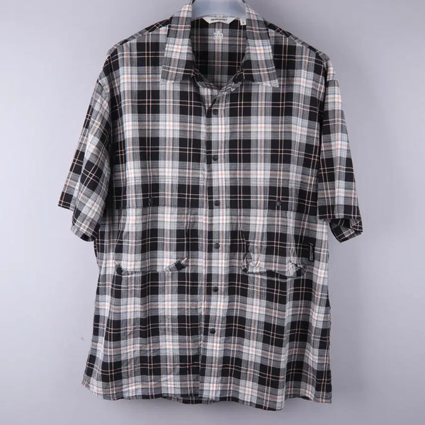 [BUNJANG] Uniform Bridge Check Pattern Short Sleeve Shirt (L) / 유니폼브릿지 체크 패턴 반팔 셔츠 (L)
