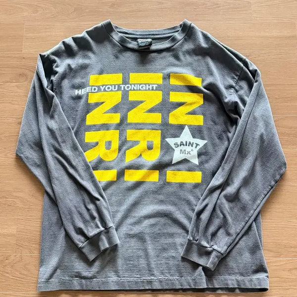 [BUNJANG] RRR123 INRI Long Sleeve T-Shirt / [XL]세인트 미카엘 INRI 롱슬리브