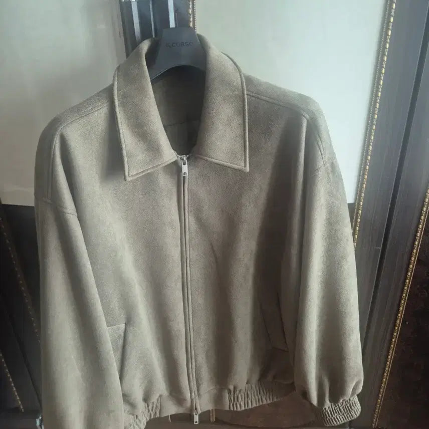 [BUNJANG] Standard Error Suede Blouson Jacket / 스탠다드에러 스웨이드 블루종l