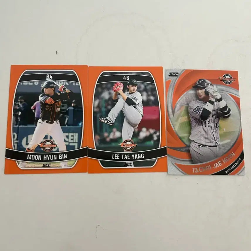[BUNJANG] 2024 KBO Hanwha Eagles Baseball Cards Bundle Set / 2024 kbo 야구카드 한화이글스 최재훈/이태양/문현빈