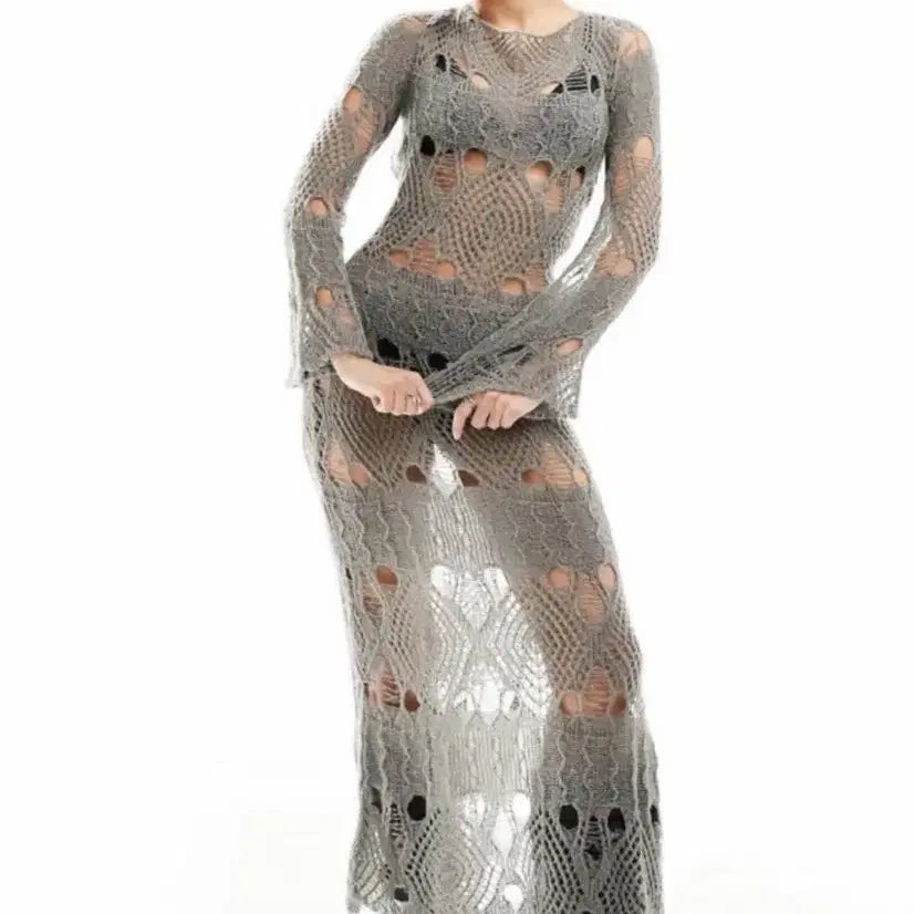 [BUNJANG] Zara ASOS HM Long Lace See-Through Dress / 자라 asos hm 롱 원피스 레이스 시스루