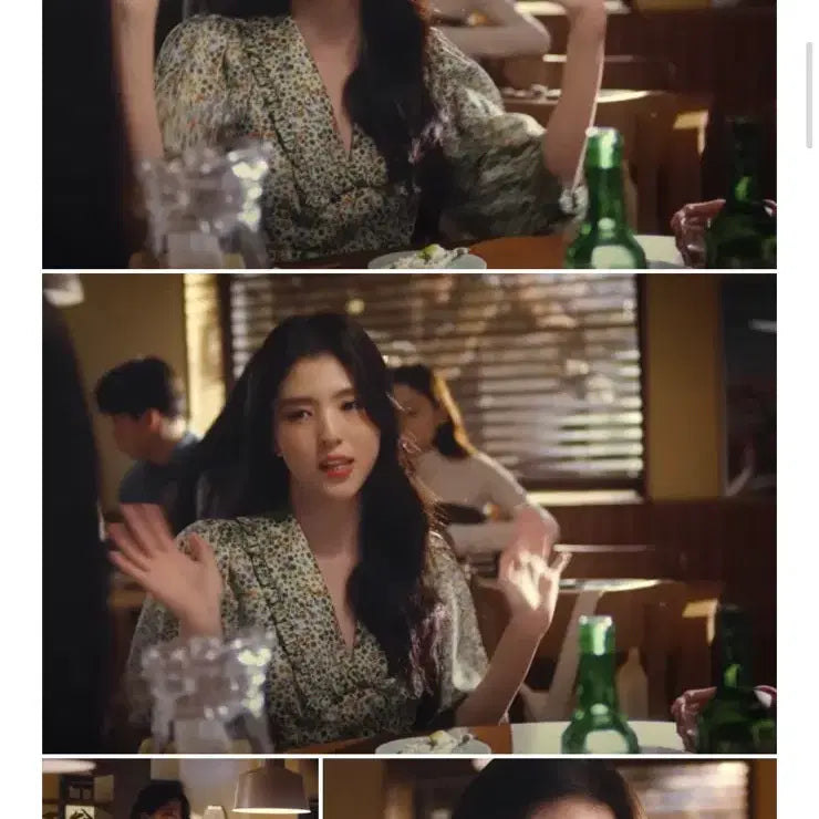 [BUNJANG] Sandro Flower Pattern Mini Dress / 산드로 한소희원피스 새상품 36사이즈