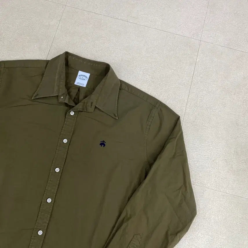 [BUNJANG] Brooks Brothers Embroidered Small Logo Oxford Shirt / 브룩스브라더스 자수 스몰 로고 옥스포드 셔츠 (105)