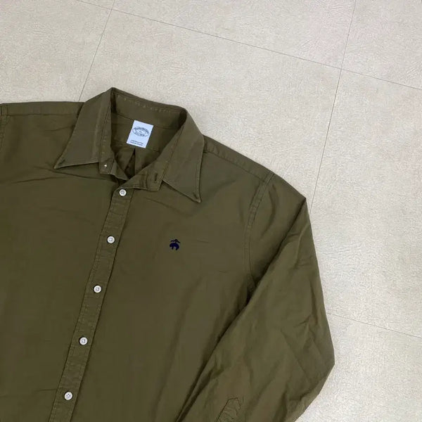 [BUNJANG] Brooks Brothers Embroidered Small Logo Oxford Shirt / 브룩스브라더스 자수 스몰 로고 옥스포드 셔츠 (105)
