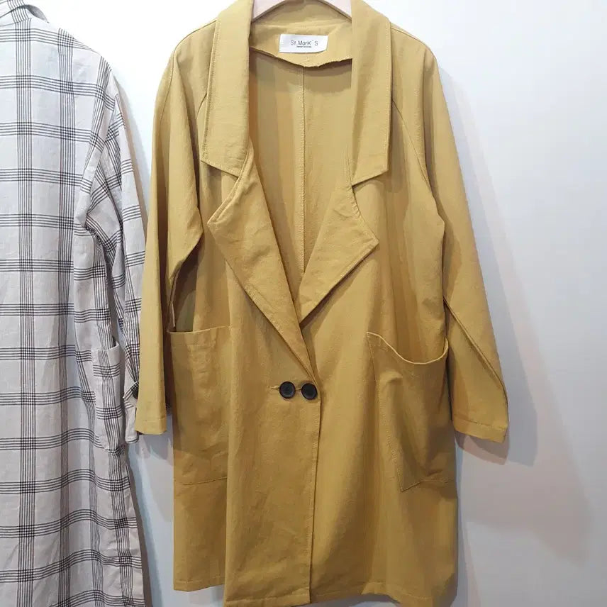 [BUNJANG] Mustard Long Jacket / 머스터드 롱 자켓