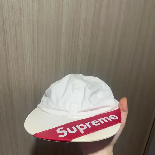 [BUNJANG] Supreme White Cotton Twill Box Logo Baseball Cap / 슈프림 화이트 볼캡 진품