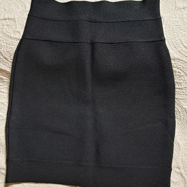 [BUNJANG] H&M Black H-Line Mini Skirt / HM 블랙 H라인 미니 스커트