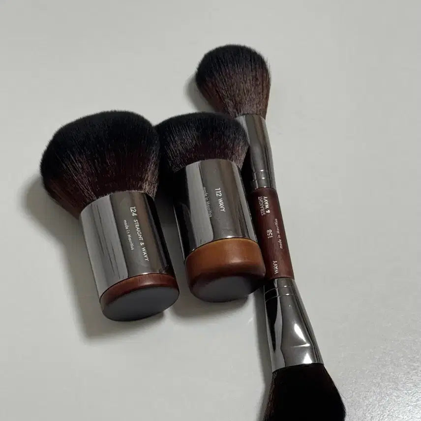 [BUNJANG] Make Up For Ever Kabuki Dual Sculpting Brushes 112, 124, 158 Bundle Set / 메이크업 포에버 가부키 듀얼 스컬프팅 브러쉬 112 124 158 일괄