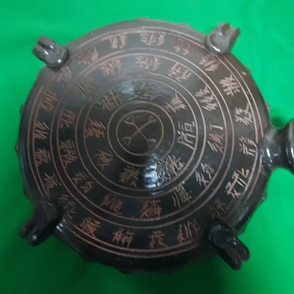 [BUNJANG] Antique Ceramic Turtle Figurine with Ancient Patterns / 고대 문양 장식 도자기 거북이