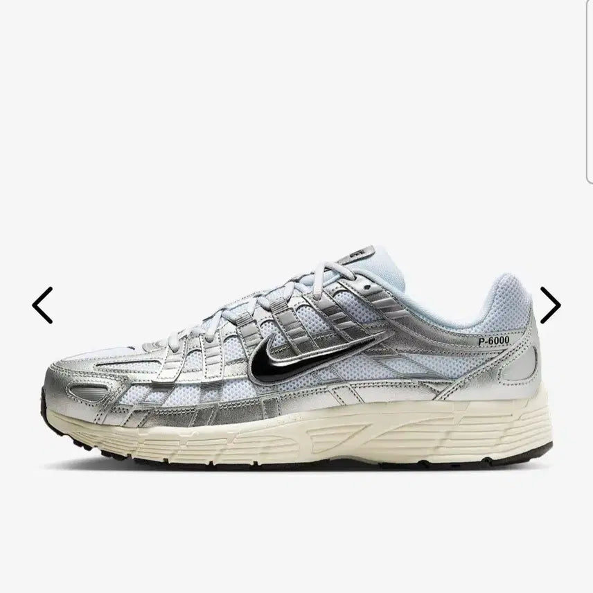 [BUNJANG] Nike P-6000 Silver Metallic Sneakers / 나이키 P-6000 실버 메탈릭 스니커즈 새상품