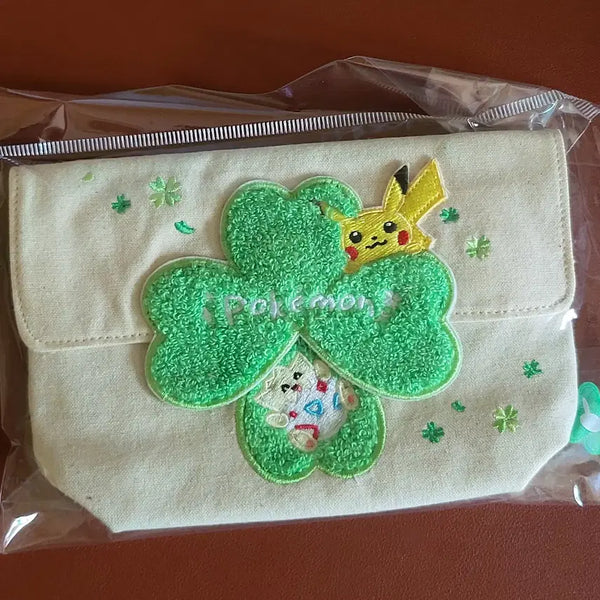 [BUNJANG] Pokemon Four Leaf Clover Pouch / 포켓몬 Lucky for you 네잎클로버 파우치 판매합니다
