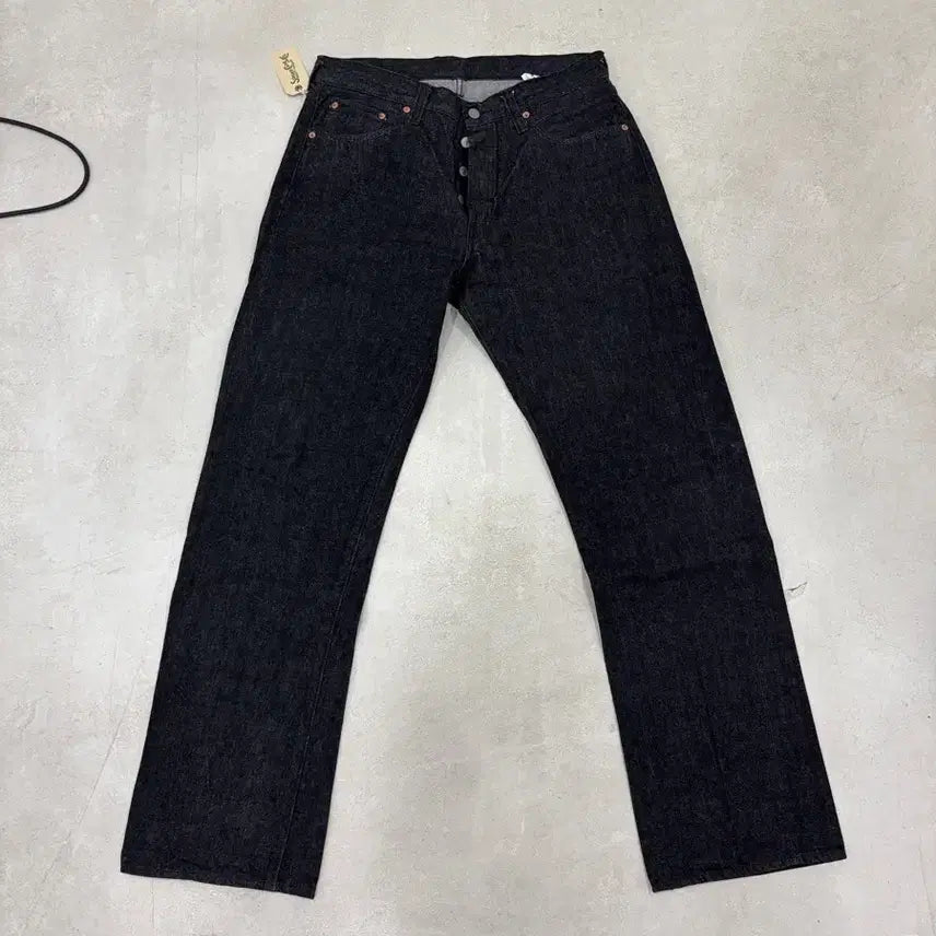 [BUNJANG] Sugarcane 1947 Model Black Denim Pants / 슈가케인 1947 데님 팬츠 블랙