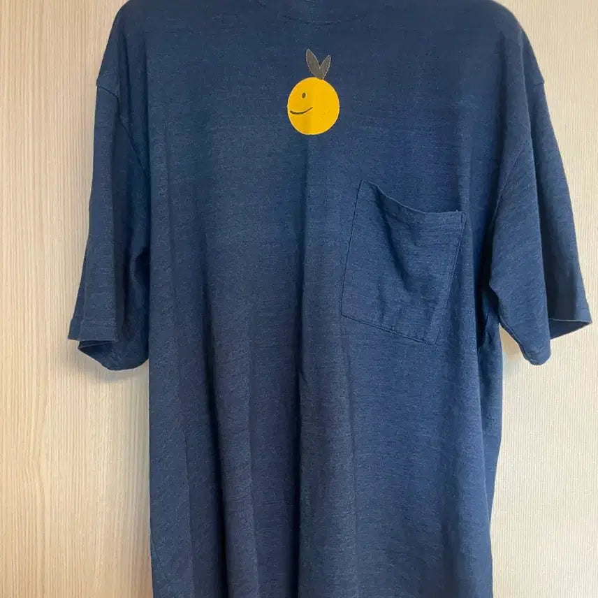 [BUNJANG] KAPITAL Indigo Blue Pocket T-Shirt XL / (XL) 캐피탈 인디고 블루 포켓티셔츠 (KAPITAL)
