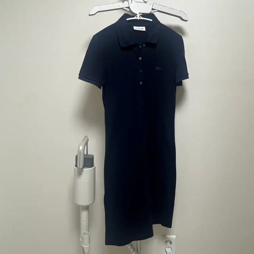 [BUNJANG] Lacoste Slim Fit Navy Pique Dress Size 36 / 라코스테 슬림핏 네이비 피케 원피스 36