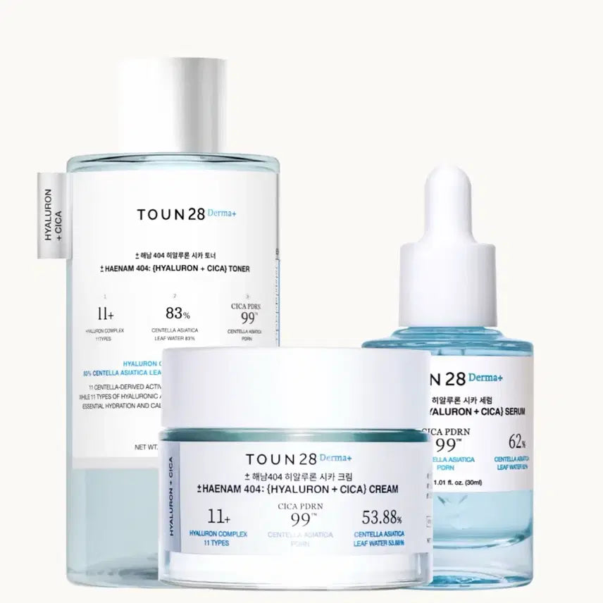 [BUNJANG] Tone28 Hyaluron Toner 300ml + Serum 30ml + Cream 50g Set / 톤28 히알루론 토너 300ml + 세럼 30ml + 크림 50g
