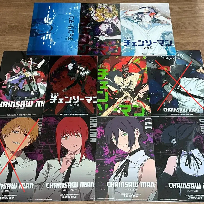 [BUNJANG] Chainsaw Man: The Movie - Theatrical Version - Lejhan Arc Poster Bundle / 체인소맨 레제편 A3 포스터 일괄 판매