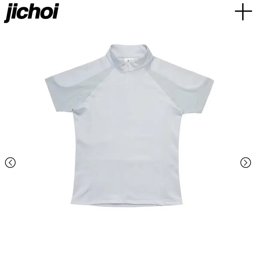 [BUNJANG] Ji Choi Half Zip T-Shirt Light Grey / 새상품) 지초이 하프 집 티셔츠 라이트 그레이