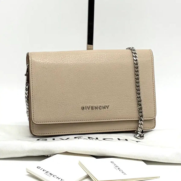 [BUNJANG] Givenchy Pandora WOC Chain Crossbody Bag Beige / 지방시 판도라 WOC 체인 크로스백