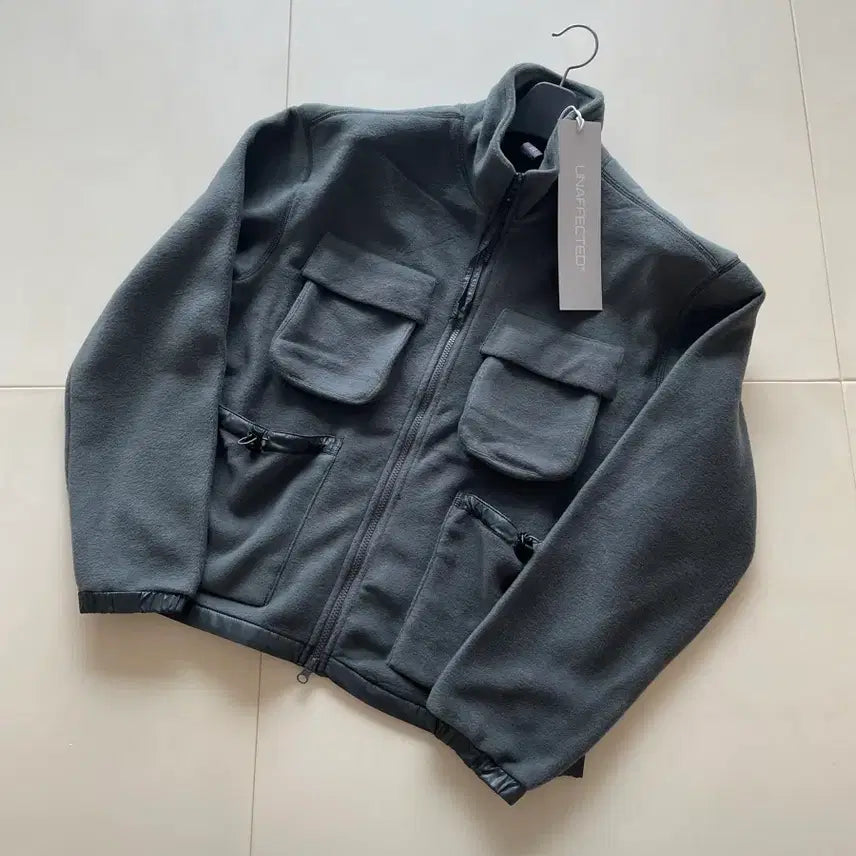 [BUNJANG] Unaffected Fleece Zip-Up Jacket Sage Green / 언어펙티드 플리스 후리스 집업 자켓 L 세이지그린 새상품